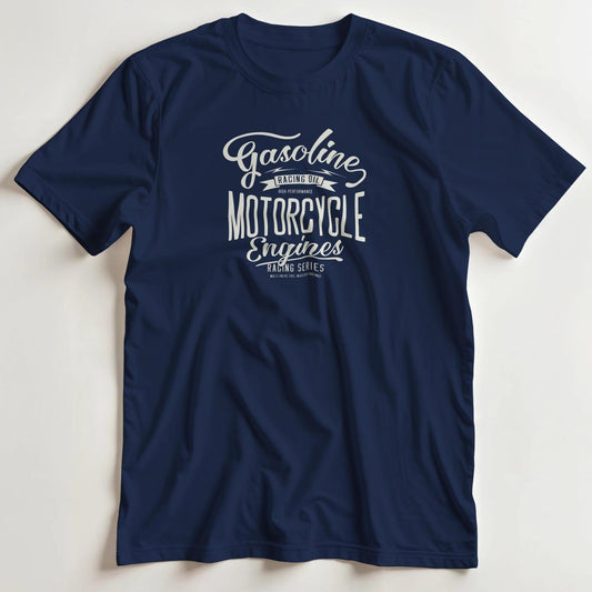 T-shirt en coupe unisexe et 100% coton en Marine S imprimé avec un design Gasoline T-Shirt .