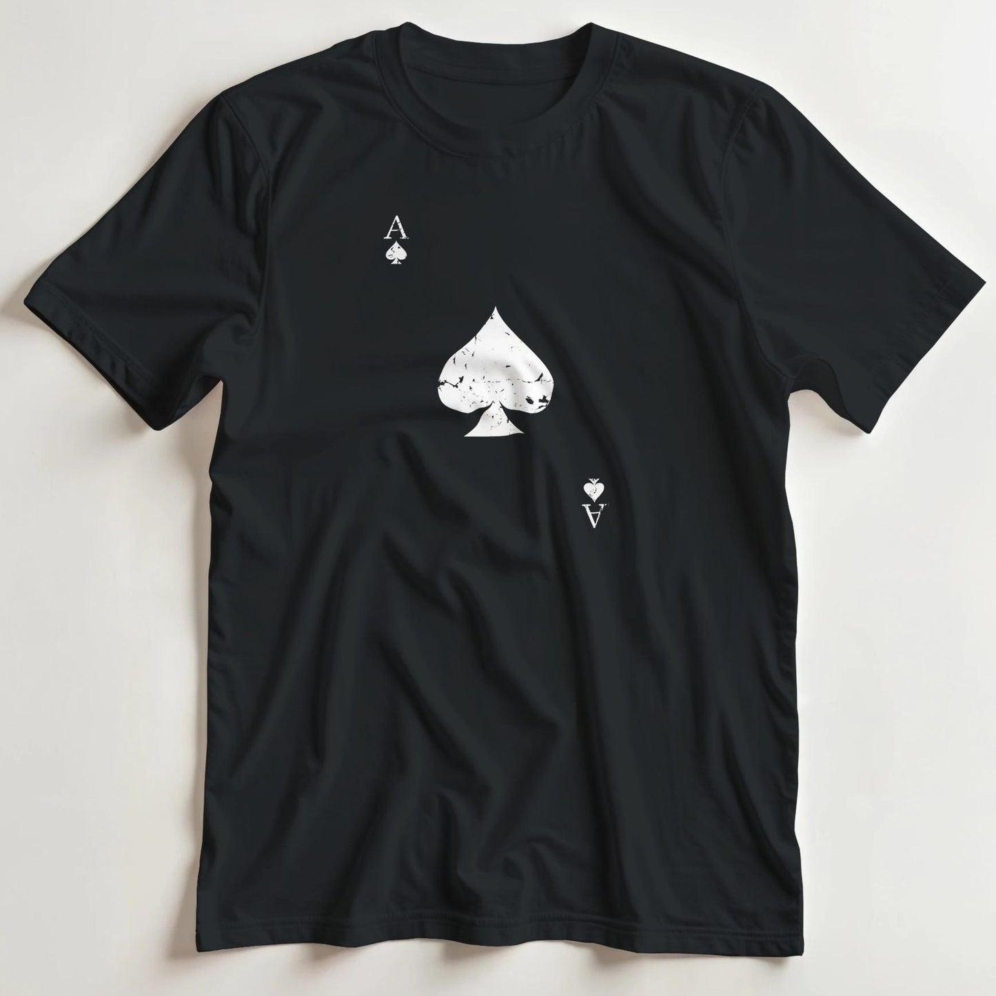 T-shirt en coupe unisexe et 100% coton en M imprimé avec un design Ace of Spades T-Shirt .