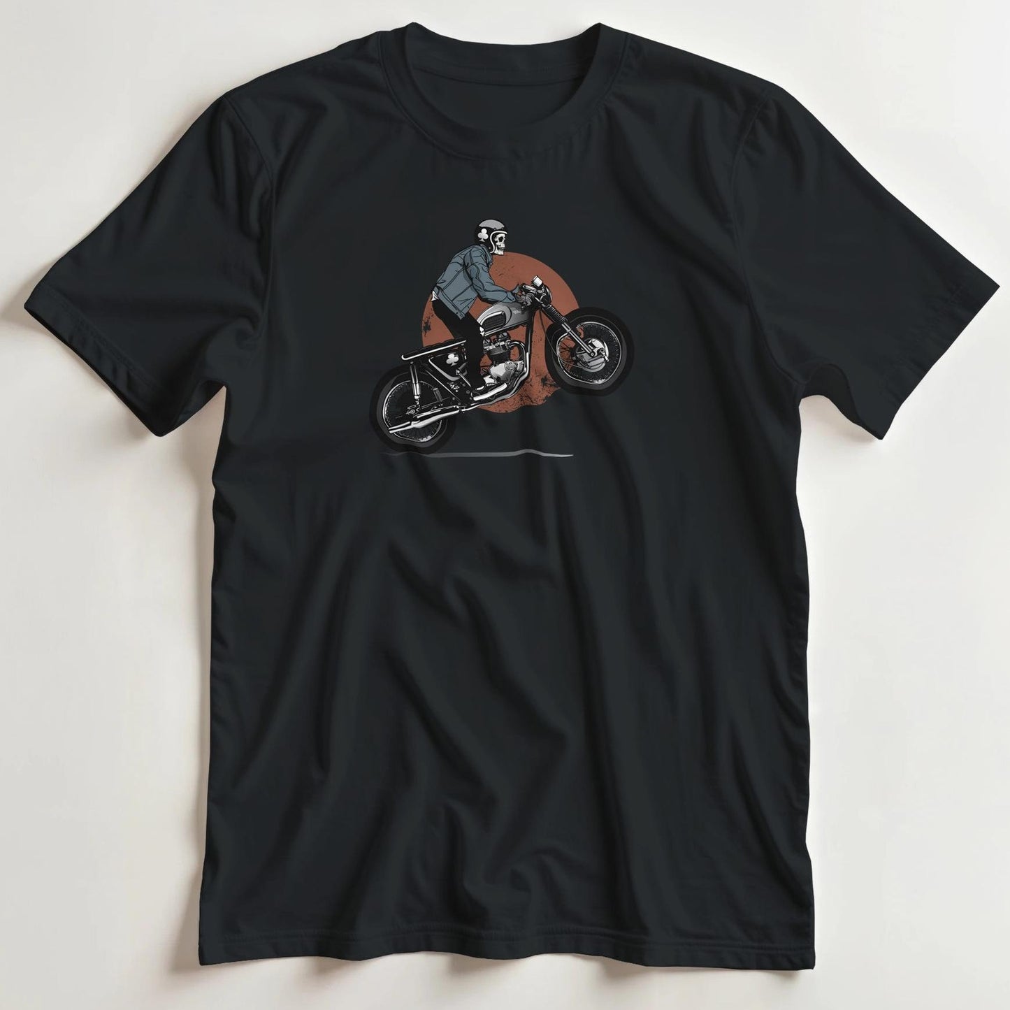 T-shirt en coupe unisexe et 100% coton en Noir 2XL imprimé avec un design Ace Of Clubs T-Shirt .