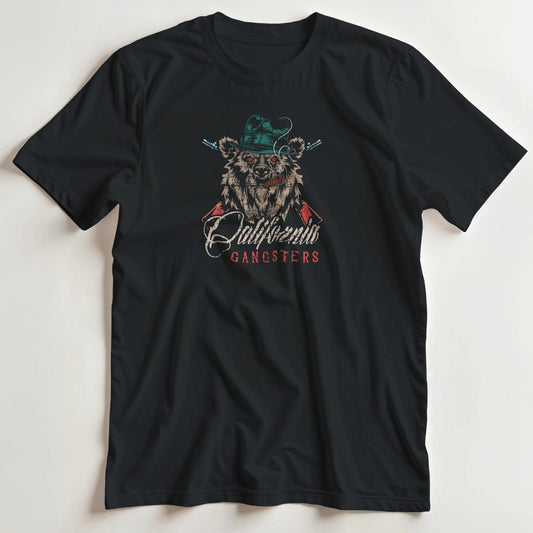 T-shirt en coupe unisexe et 100% coton en S imprimé avec un design California Gangsters T-Shirt .