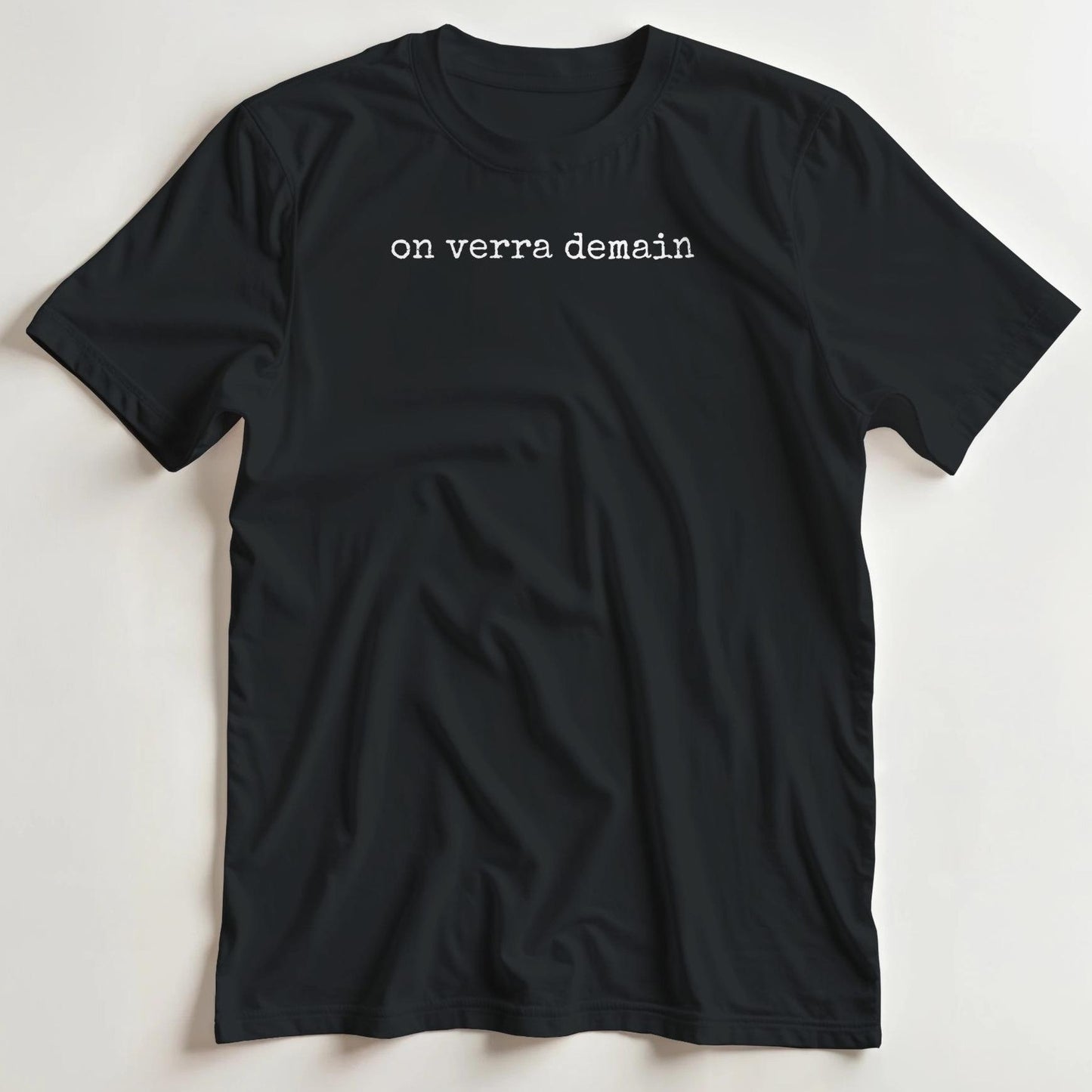 T-shirt en coupe unisexe et 100% coton en Noir S imprimé avec un design On Verra T-Shirt .
