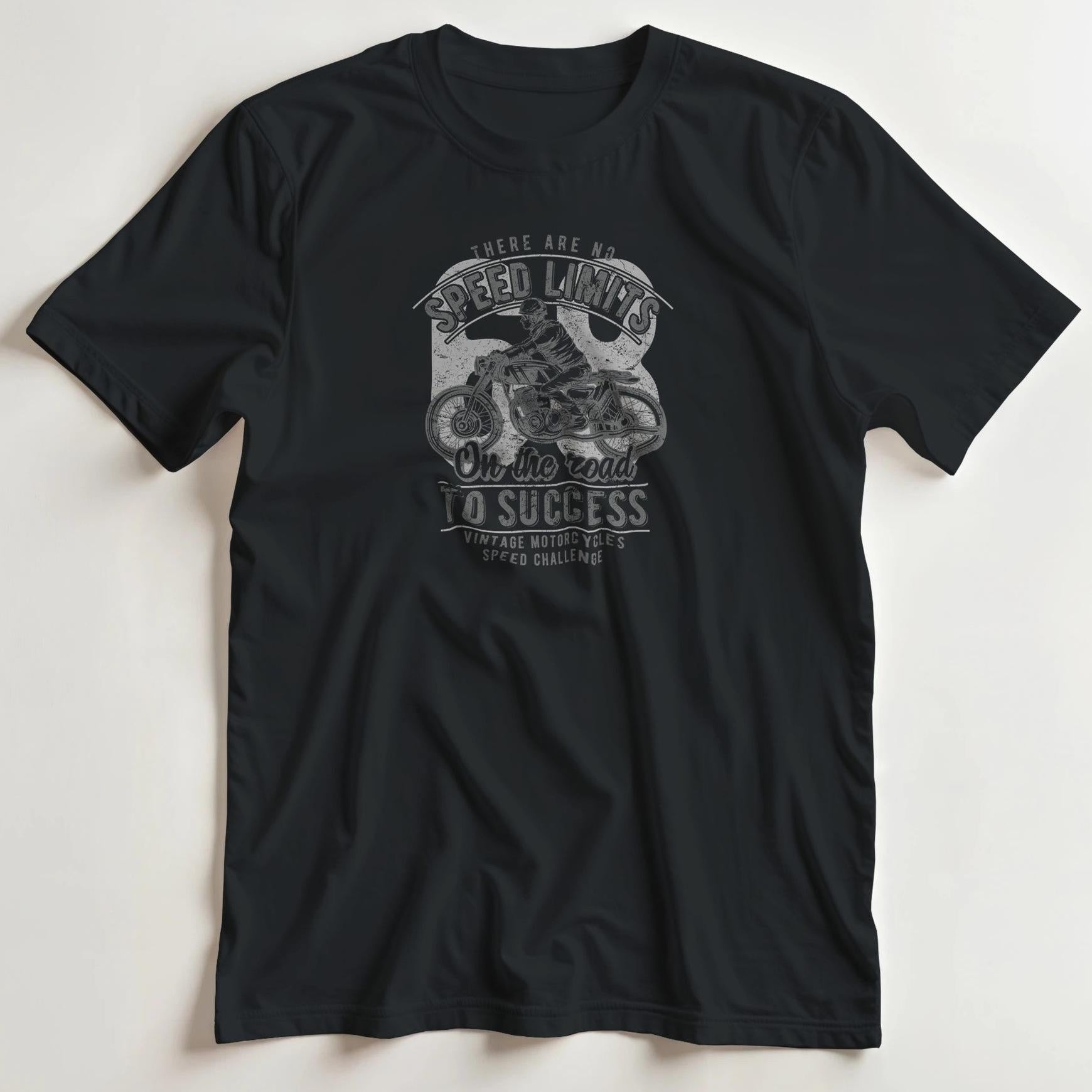 T-shirt en coupe unisexe et 100% coton en Black imprimé avec un design Speed 68 T-Shirt .