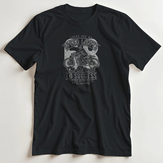 T-shirt en coupe unisexe et 100% coton en Black S imprimé avec un design Speed 68 T-Shirt .