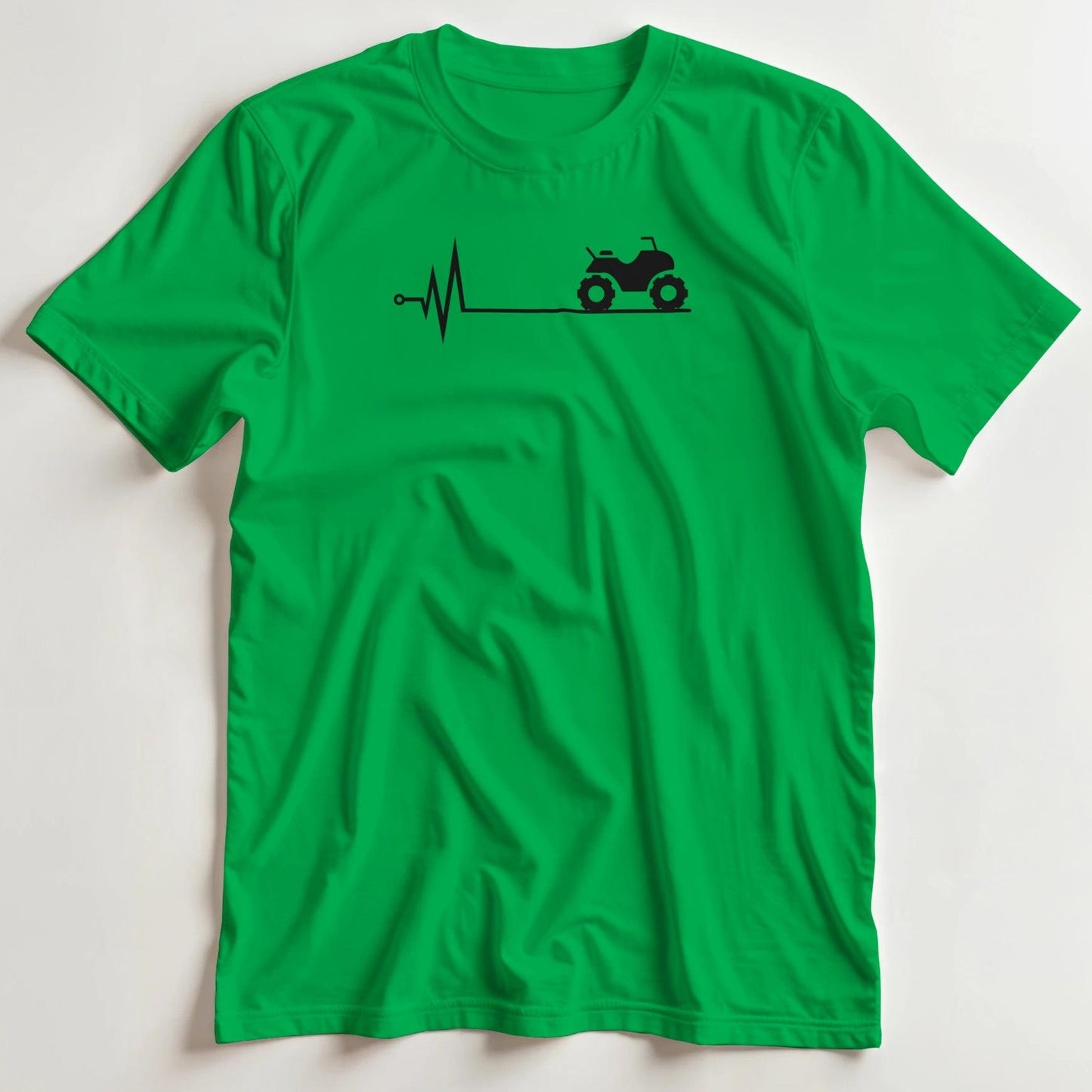 T-shirt en coupe unisexe et 100% coton en Irish Green L imprimé avec un design Battement de Coeur T-Shirt .